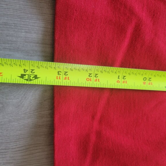 Talbots Womens Red Short-Sleeve Top With Rhinestone Embellishments & Back Zipper - Picture 9 of 9